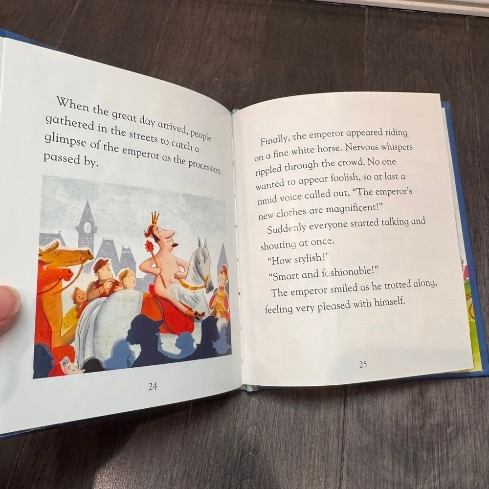 The Emperor's New Clothes Bedtime Stories Hardcover Book Toddler Baby